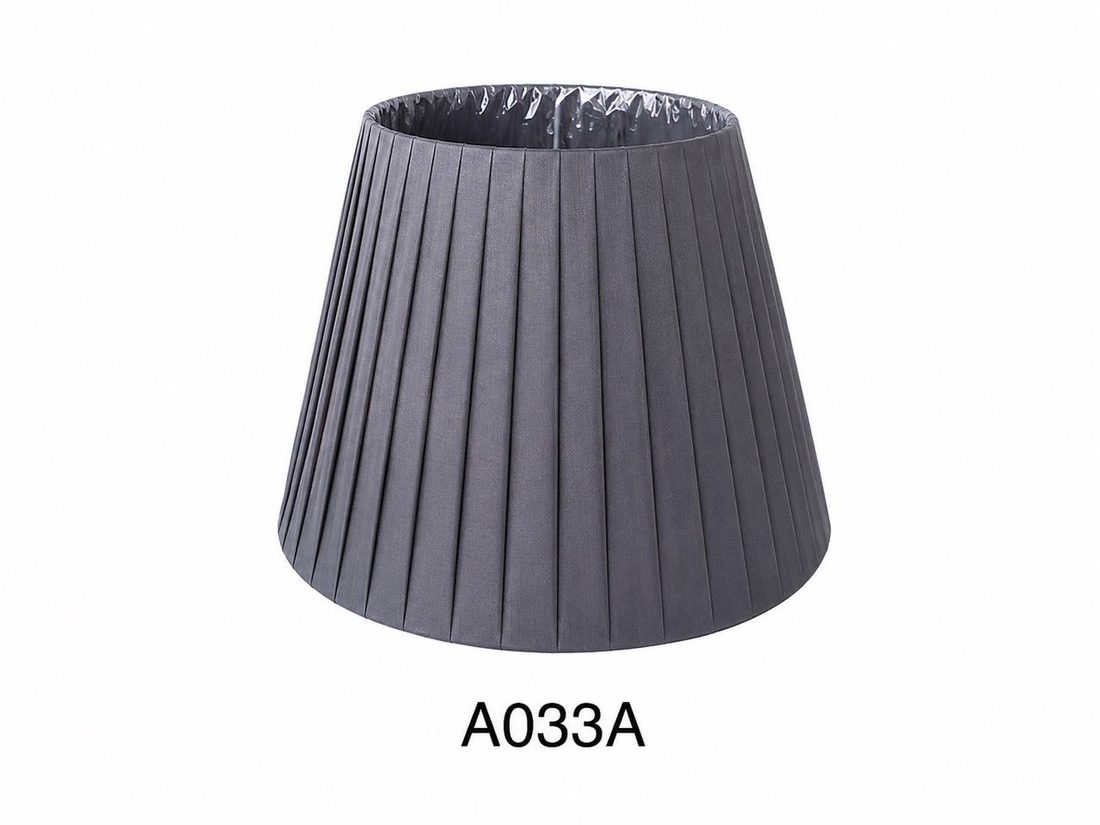 Абажур A033A — графітовий плісирований