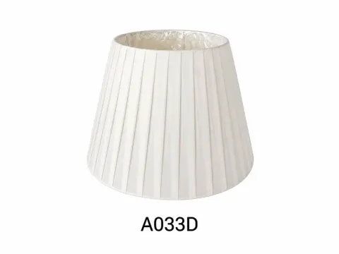 Абажур A033D — класичний кремовий плісирований