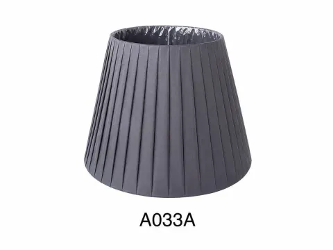 Абажур A033A — графітовий плісирований